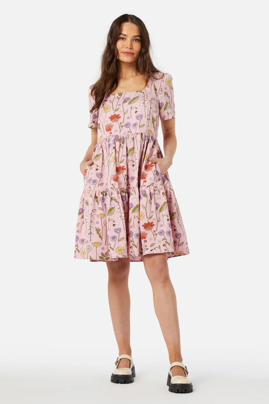 Spring Garden Mini Dress