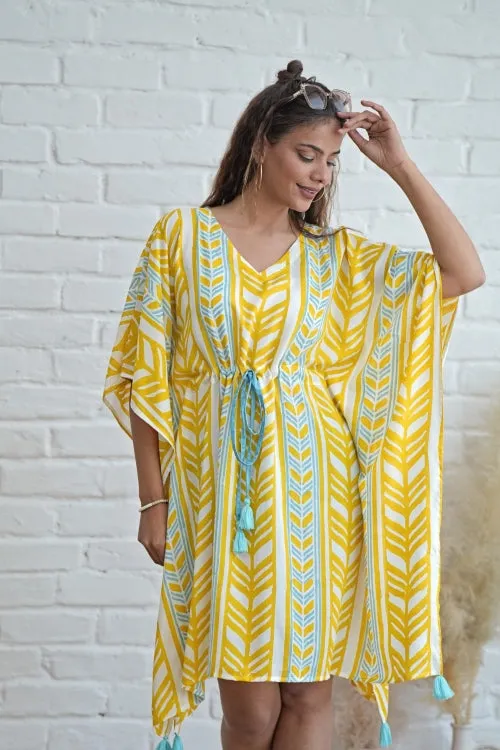 Sweet Swrills Hand Block Printed Kaftan