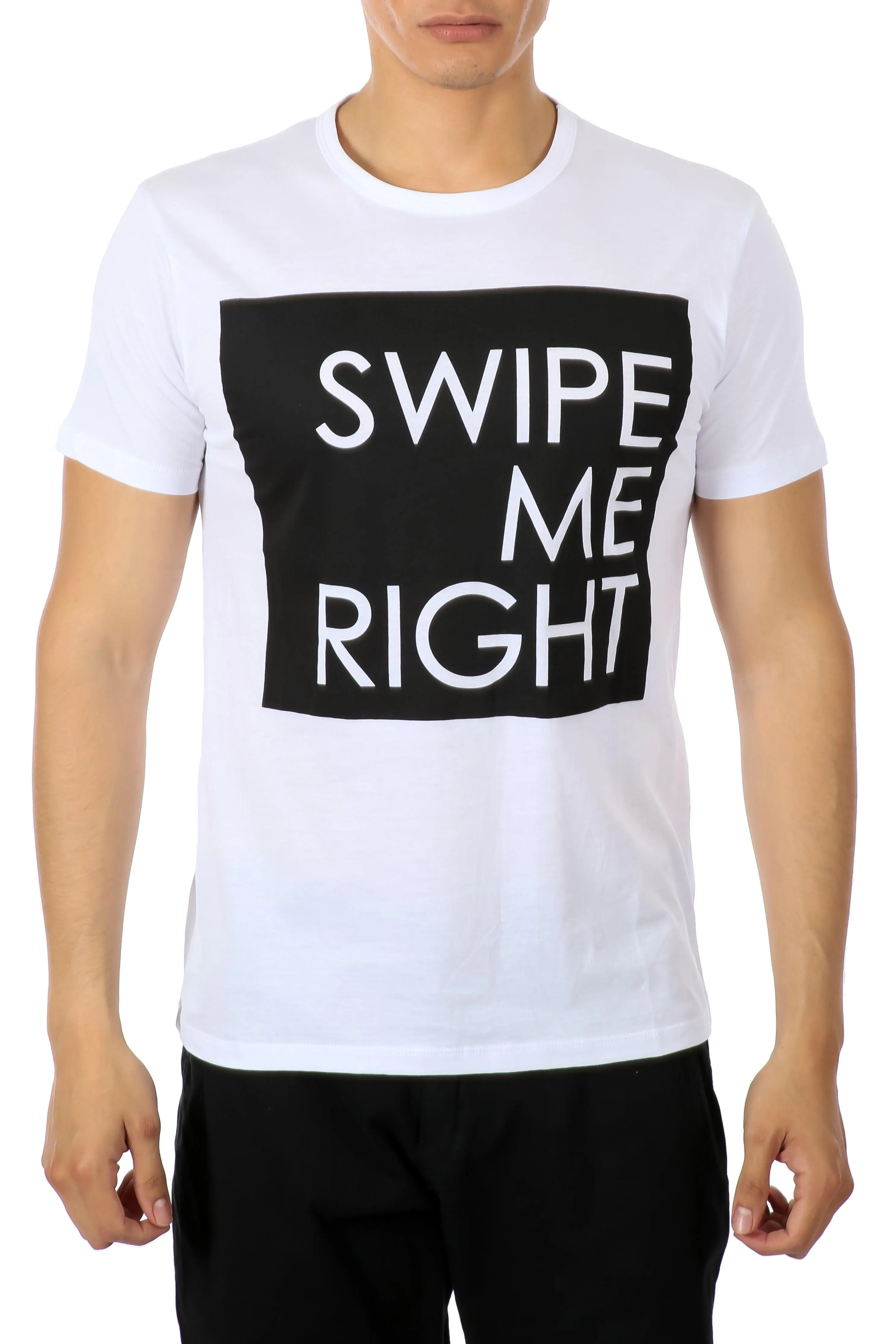 Swipe Me Right Graphic Tee White