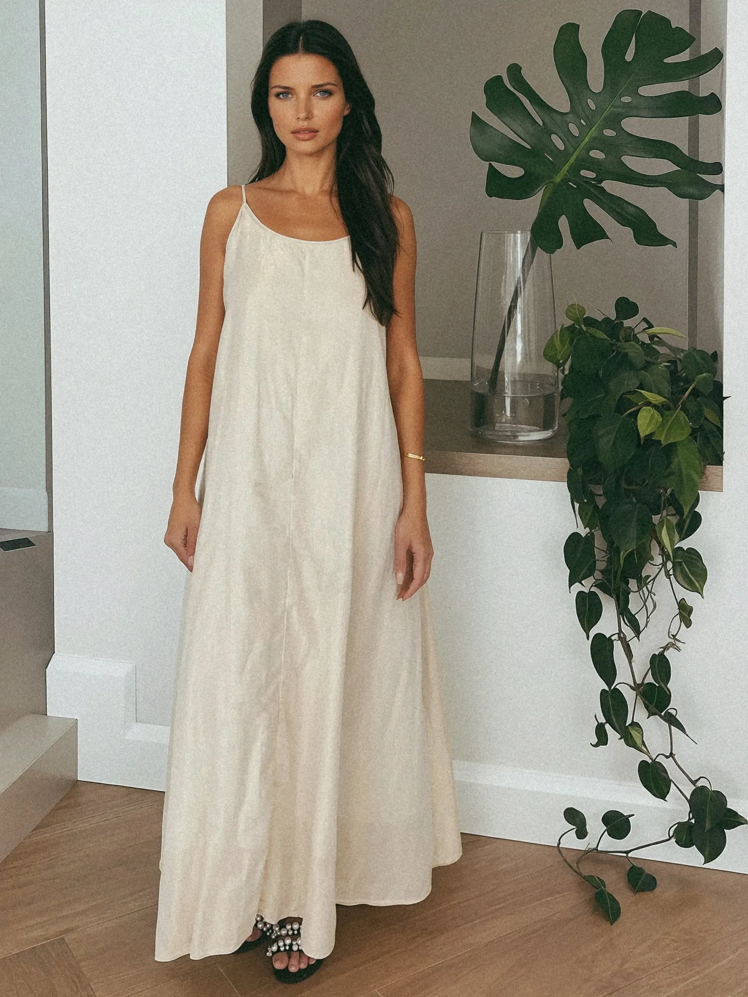 The Ritz Maxi Dress In Gold