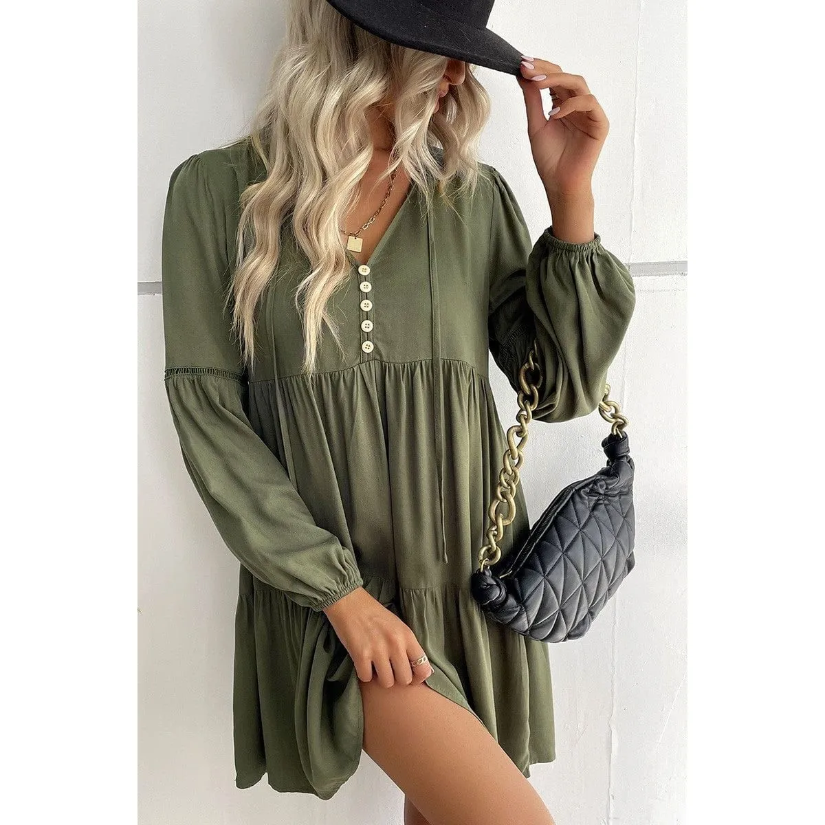 Tiered Mini Dress