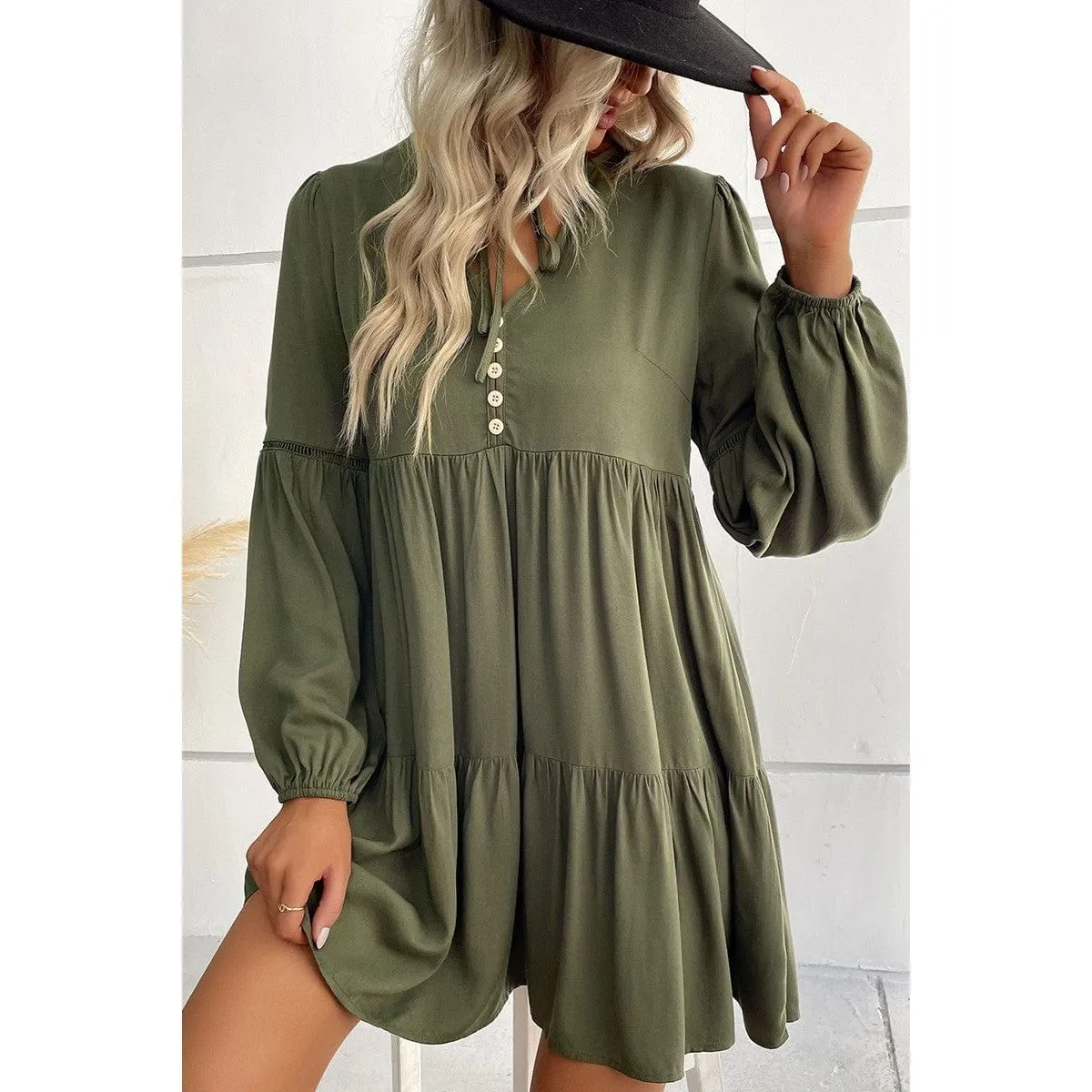 Tiered Mini Dress