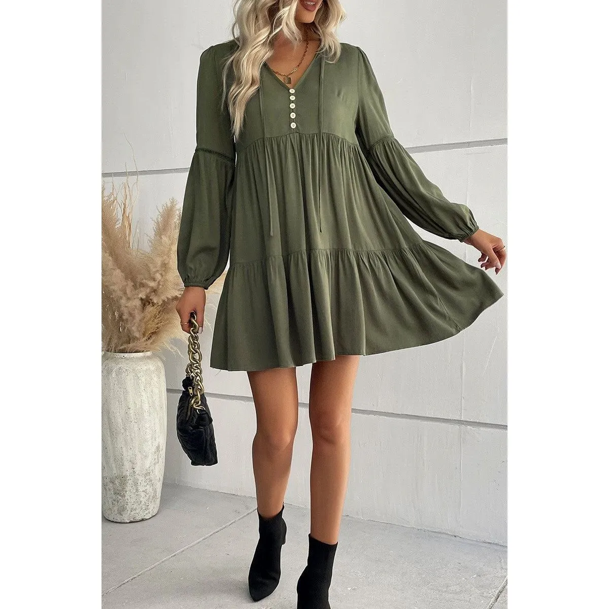 Tiered Mini Dress