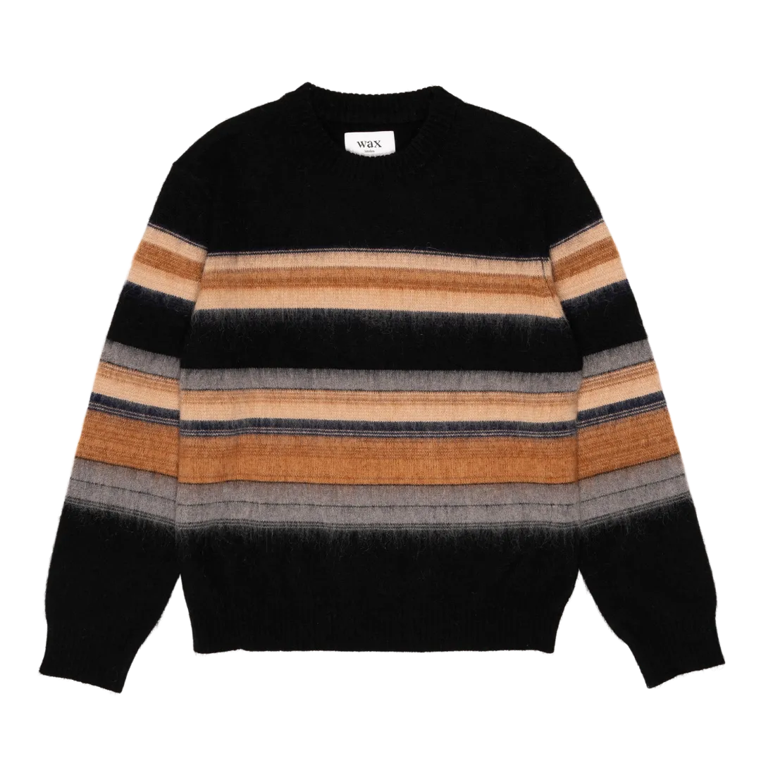 Wax London : Wilde Crew in Brush Stripe