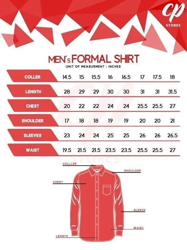 WB Checks Formal Dress Shirt For Men MFS130