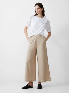 Wide Leg Linen Trousers