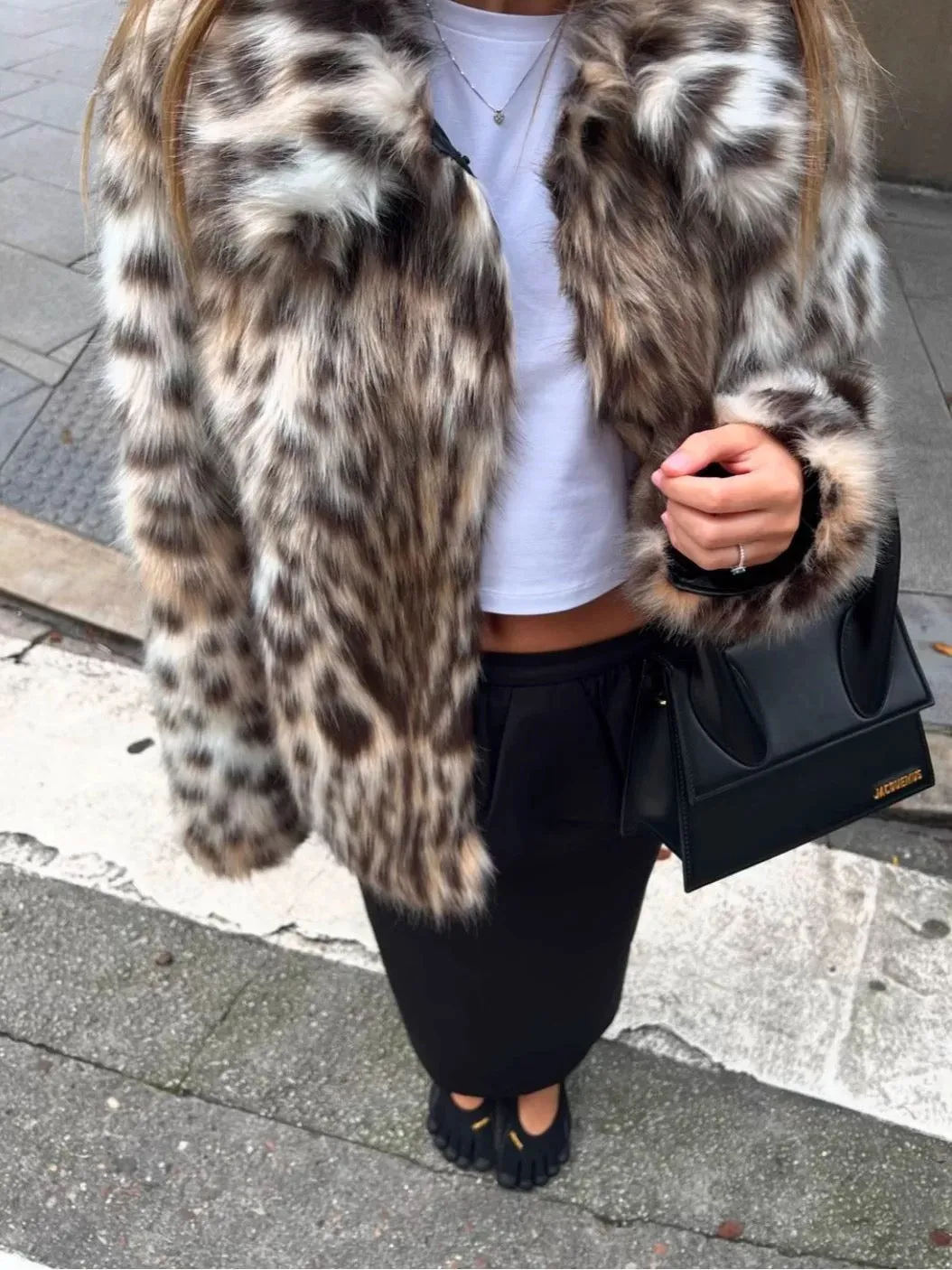 Zuriel Faux Fur Leopard Coat