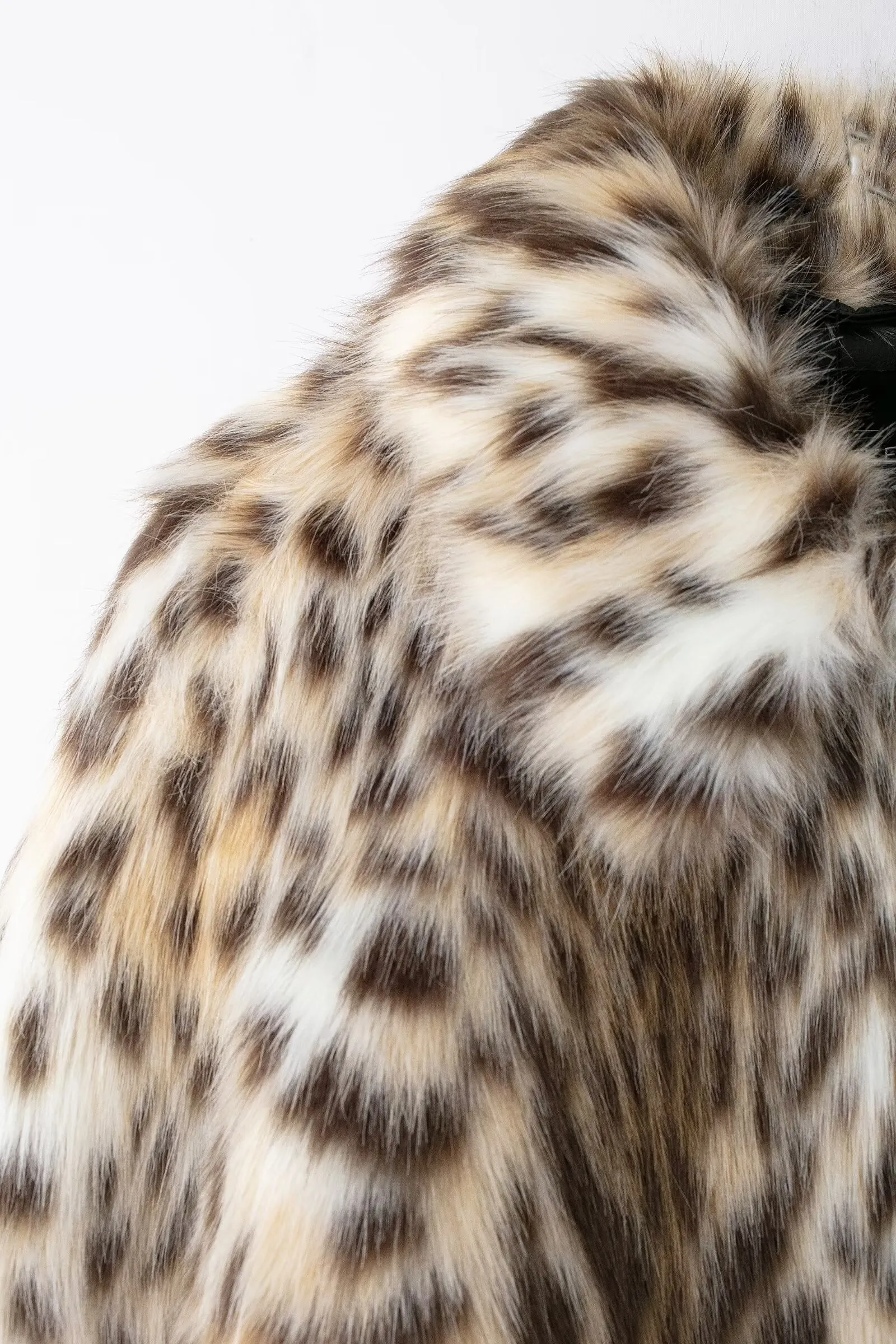 Zuriel Faux Fur Leopard Coat